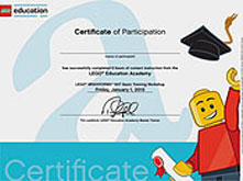 Certificado Oficial LEGO Education Academy